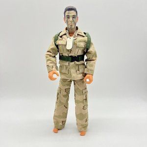 Power Team Action Figure Doll Jointed Military‎ Army 90s Vintage Camo Outfit